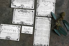 Elegant Flower Wedding Invitation Suite Product Image 1
