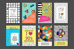 Cards,posters. Memphis design 80-90s Product Image 1
