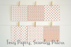 Foxes Papers, Seamless Foxes Background Pattern Product Image 5