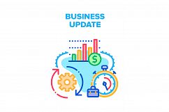 Business Update Vector Concept Color Illustration Product Image 1
