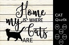 Cat quote svg cutting files,Animal quote svg cutting file Product Image 1