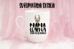 Mama Llama Says No To Drama Sublimation Design Bundle Product Image 2