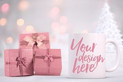 Christmas mug mock-up bundle - 8 jpeg mockups Product Image 7
