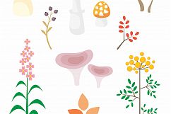 Autumn forest. Cute animals and plants. Product Image 4