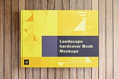 Landscape Hardcover Book Mockup Product Image 3