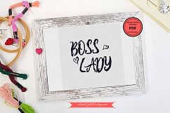 Cross stitch pattern PDF for Boss Lady gift, Funny feminist Product Image 2
