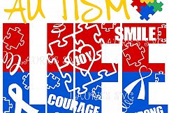 AUTISM LIFE SVG,EPS,DXF,PNG,JPG Product Image 1