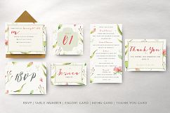 Foliage Illustration Wedding Invitation Suite Product Image 8