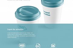 Coffee Cup Animated Mockup Product Image 3