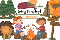 Going Camping Clip Art Collection Product Image 1