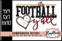 It&#039;s Football Y&#039;all - Football Embroidery Product Image 1