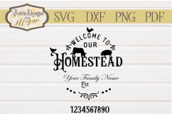 Welcome to Our Homestead Custom SVG Cut file Product Image 1