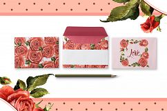 Red roses PNG watercolor flower set Product Image 5