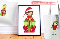 Elves and Gifts graphics and illustrations Product Image 5