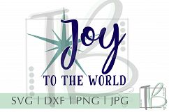 Joy to the World SVG, Christmas Sign SVG Product Image 2