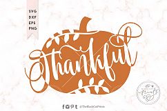 Thankful pumpkin SVG DXF EPS PNG Product Image 3