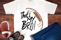 Biggest Fan SVG - Football Big Little Sister Brother Mom Dad Product Image 4