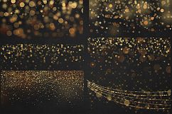 Gold Bokeh Overlays Product Image 4