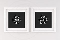 Kit of two square wall frame mockups Product Image 1