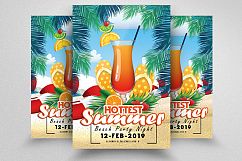 10 Summer Beach Fun Party Flyers Bundle Product Image 3