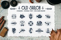Old Sailor. Vintage Badges. Vol.1 Product Image 1