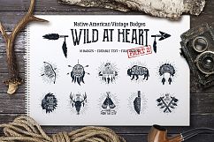 Wild at Heart. Native American Vintage Badges. Vol.2 Product Image 1