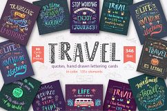 Travel. Hand lettering in color. Product Image 1