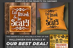 Eat Drink and Be Scary Svg File - Halloween Svg files - 4018 Product Image 2