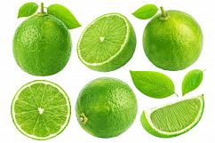 Lime isolated on white background Product Image 1
