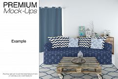 Sofa &amp; Pillows - Coastal Style Mockup Product Image 12