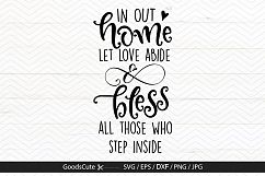 In Our Home Let Love Abide - SVG DXF JPG PNG EPS Product Image 1