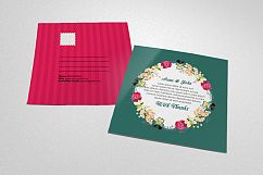 Floral Wedding Invitation Postcard Product Image 1