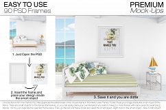 Pillows &amp; Frames Set - Coastal Style Product Image 5