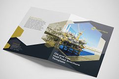 Half Fold Oil and Gas Brochure Template Product Image 2