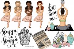 Namaste Hand Drawn Yoga Illustration Product Image 3