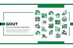 Gout Health Disease Landing Header Vector Product Image 1