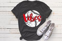 Baseball Vibes svg grunge baseball svg 1001S Product Image 1