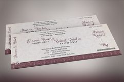 Vintage Boarding Pass Invitation Template Product Image 3