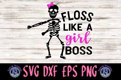 Floss Like a Girl Boss | SVG DXF EPS PNG Digital Cut File Product Image 1