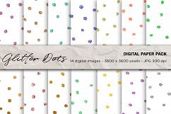 Glitter Dots Confetti Digital Paper, Confetti Digital Paper Product Image 1