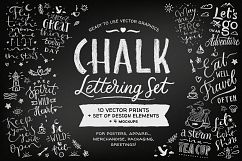 Chalk Lettering Set, Vector Product Image 1