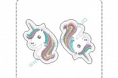 Unicorn Head Feltie Grouped Layouts Design Product Image 2