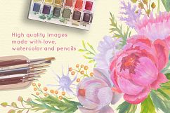 Floral Design Pack (watercolor &amp; pastel) Product Image 2