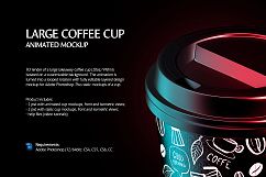 Large Coffee Cup Animated Mockup Product Image 2