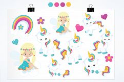 Baby Unicorn graphics and illustrations Product Image 2