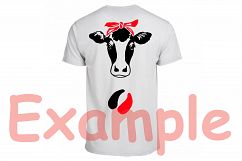 Cow Head whit Bandana SVG, cowboy western Farm Milk 776S Product Image 3