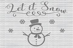 Let it Snow SVG Product Image 1