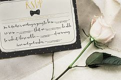 Sweet Polka Dots Wedding Invitation Suite Product Image 4