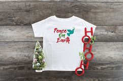 Peace on Earth SVG - Christmas SVG Cut File - DXF PNG EPS Product Image 7