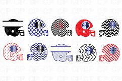 Football Helmet  Bundle SVG Cut Files, Football Helmet Clipart Product Image 1